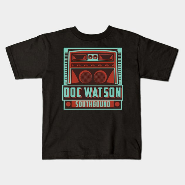 Southbound Doc Watson Kids T-Shirt by yellowed